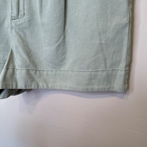 Joie | NWT Faded Cactus Pleated High Rise Washed Olive Green Shorts - Picture 8 of 14